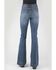 Image #3 - Stetson Women's 921 Light Wash High Rise Plain Pocket Flare Jean, Blue, hi-res