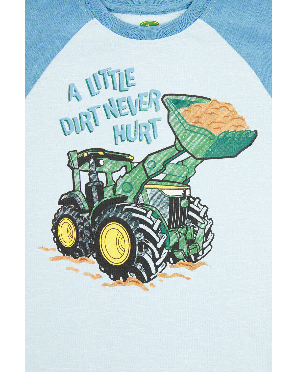 Image #2 - John Deere Boys' Dirt Dozer Short Sleeve Raglan T-Shirt, Blue, hi-res