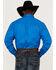 Image #4 - RANK 45® Men's Solid Basic Twill Logo Long Sleeve Button-Down Western Shirt, Royal Blue, hi-res