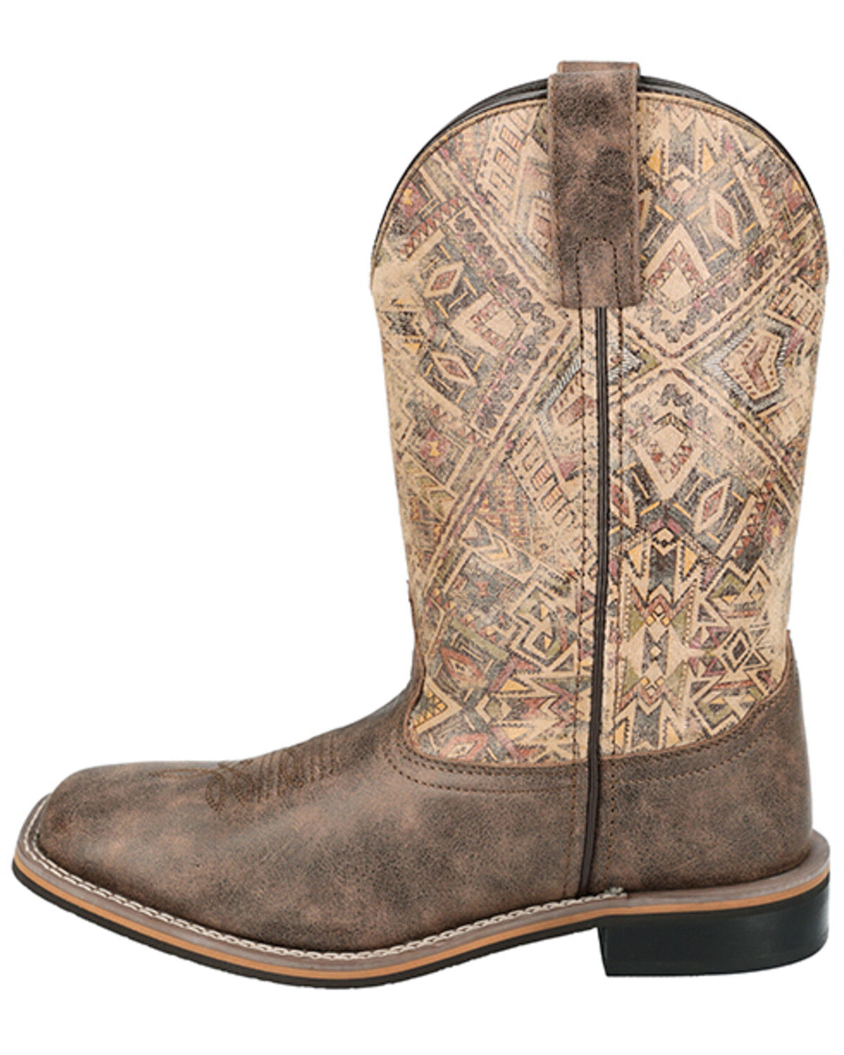 Image #3 - Smoky Mountain Women's Oasis Performance Western Boots - Broad Square Toe, Chocolate, hi-res