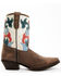 Image #2 - Laredo Women's Western Fashion Boots - Snip Toe, Cream/brown, hi-res