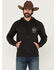 Image #2 - Wrangler Men's Boot Barn Exclusive Bucking Bronco Hooded Sweatshirt, Black, hi-res