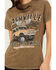 Image #3 - Youth in Revolt Women's Nashville Embellished Car Short Sleeve Graphic Tee, Green, hi-res