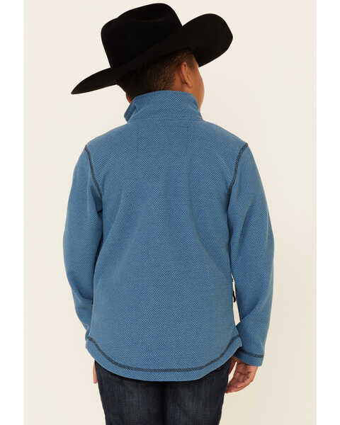 Image #4 - Powder River Outfitters Boys' Honeycomb Performance Zip-Front Fleece Jacket , , hi-res