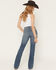 Image #3 - Shyanne Women's Ivy Medium Wash High Rise Bootcut Stretch Denim Jeans, Medium Wash, hi-res