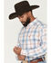 Image #2 - Ariat Men's Pro Series Teddy Plaid Print Long Sleeve Button-Down Western Shirt, White, hi-res