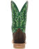 Image #5 - Durango Men's Rebel Pro&trade; Bridle Western Boot - Square Toe, Green, hi-res