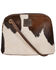 STS Ranchwear Women's Hair On Cowhide Baroness Classic Crossbody, Distressed Brown, hi-res