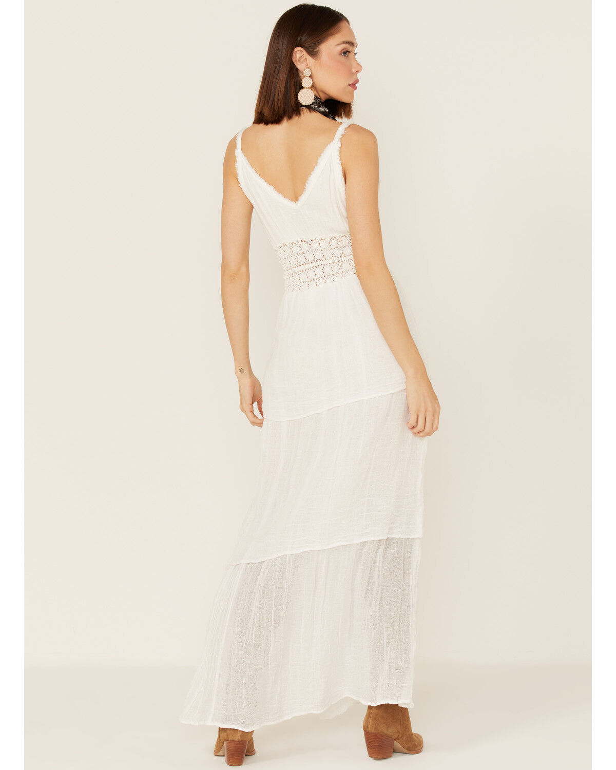 Image #4 - Jen's Pirate Booty Women's Heart of Gold Maxi Dress, White, hi-res