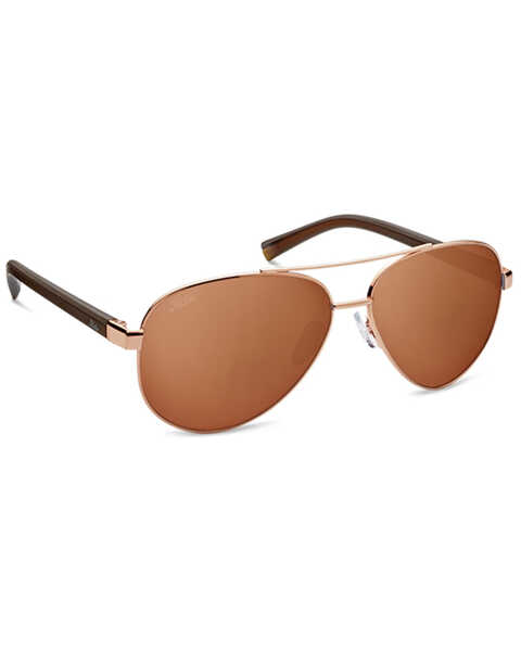 Image #1 - Hobie Broad Shiny Gold & Copper Gradient PC Polarized Sunglasses , Gold, hi-res