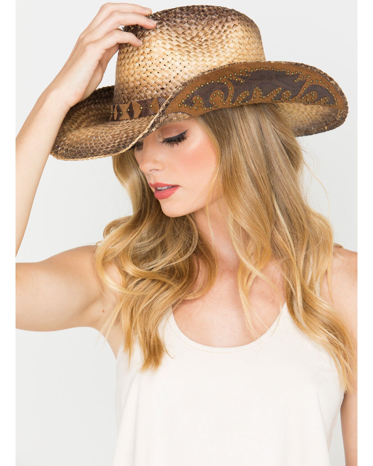 Shyanne Women's Rustic Tan Straw Hat 