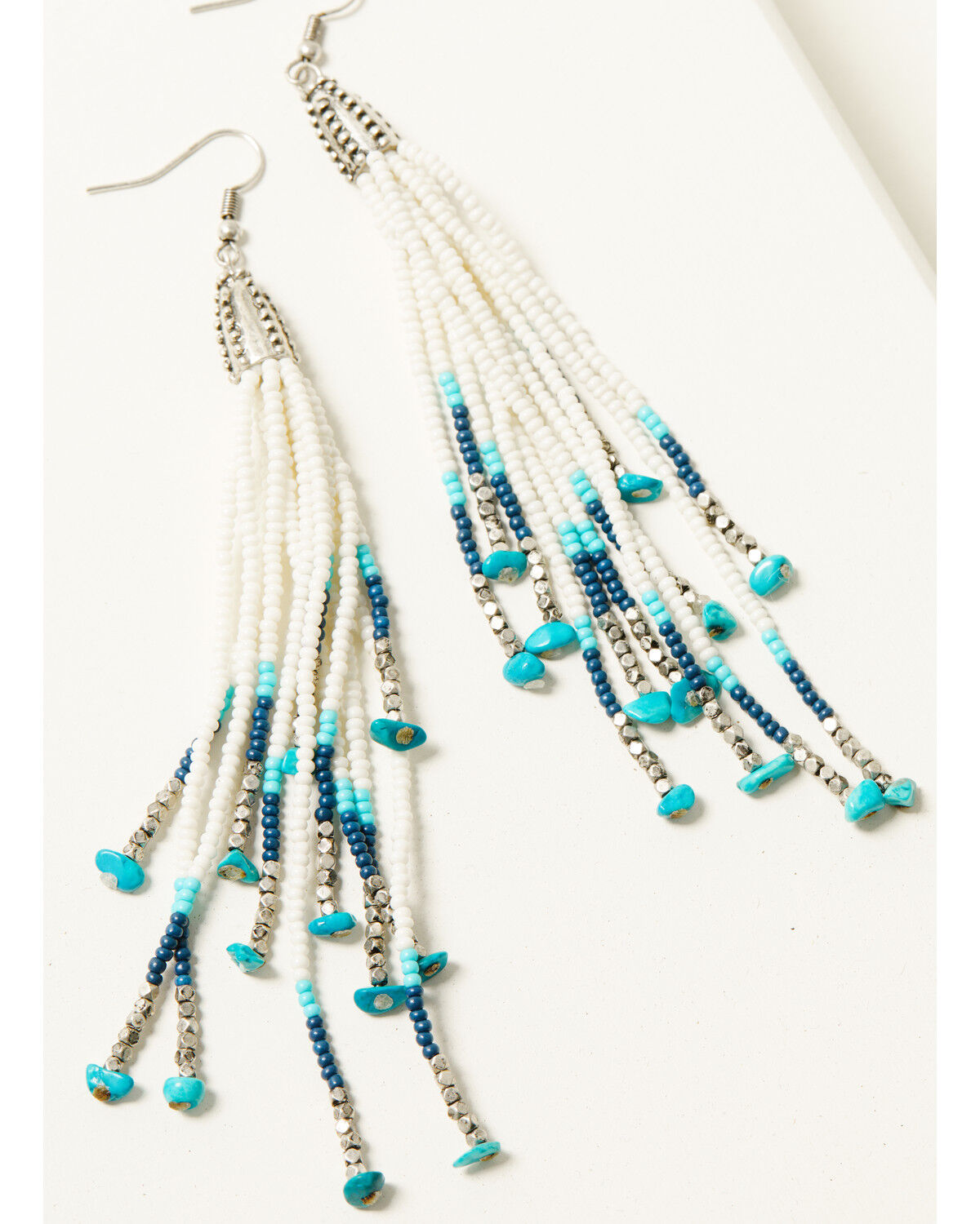 Image #2 - Shyanne Women's Wildheart Beaded Fringe Earrings, Turquoise, hi-res