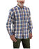 Image #1 - Carhartt Men's FR Force Rugged Flex® Loose Fit Twill Plaid Print Long Sleeve Button-Down Shirt, Blue/red, hi-res