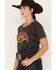 Image #2 - Ariat Women's Rainbow Logo Short Sleeve Graphic Tee, Charcoal, hi-res