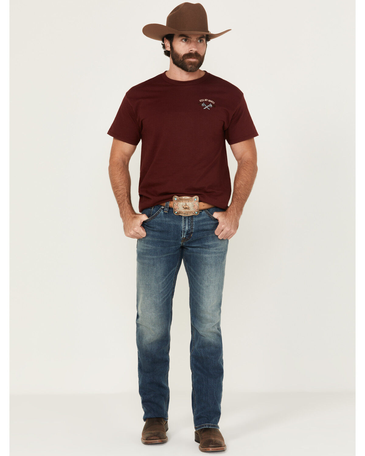 Image #1 - RANK 45® Men's Ambush Slim Straight Stretch Denim Jeans, Medium Wash, hi-res