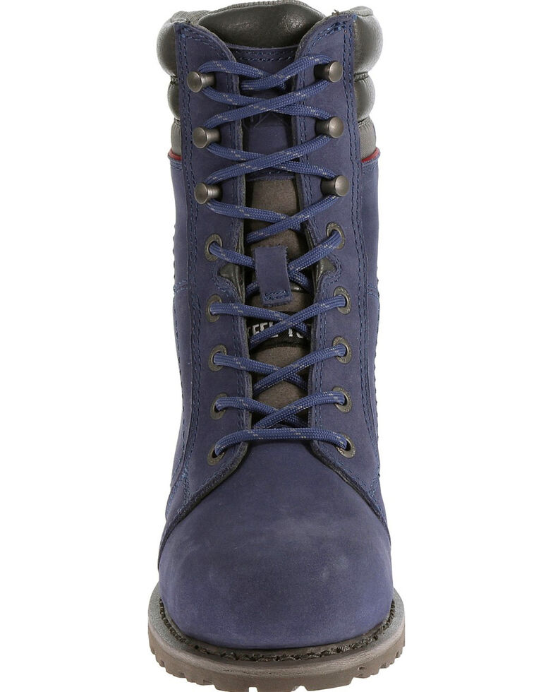 womens purple work boots