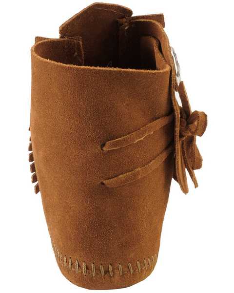 Image #7 - Minnetonka Women's Soft Sole Ankle Moccasins, Brown, hi-res