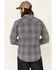 Wrangler Retro Men's Premium Check Plaid Button Down Western Shirt , Blue, hi-res