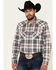 Image #1 - Ariat Men's Retro Adam Large Plaid Print Long Sleeve Western Shirt , Brown, hi-res