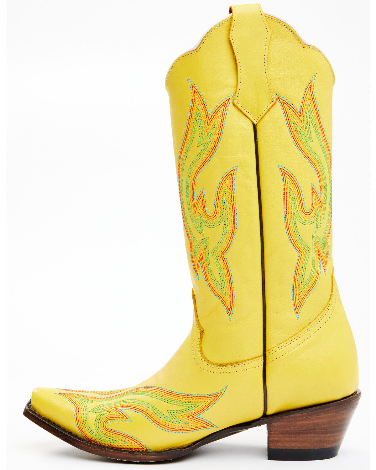 Image #3 - Planet Cowboy Women's Psychedelic Original Soft Western Boots - Snip Toe, Yellow, hi-res
