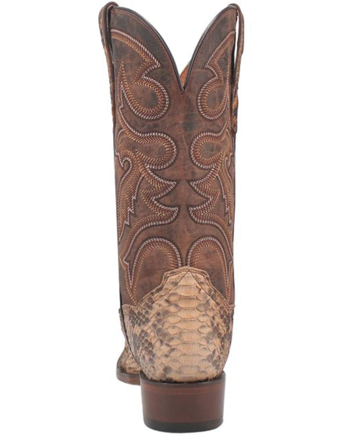 Image #5 - Dan Post Men's Exotic Python Western Boots - Snip Toe, Sand, hi-res