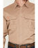 Image #3 - Hawx Men's FR Woven Long Sleeve Button-Down Work Shirt - Tall, Khaki, hi-res