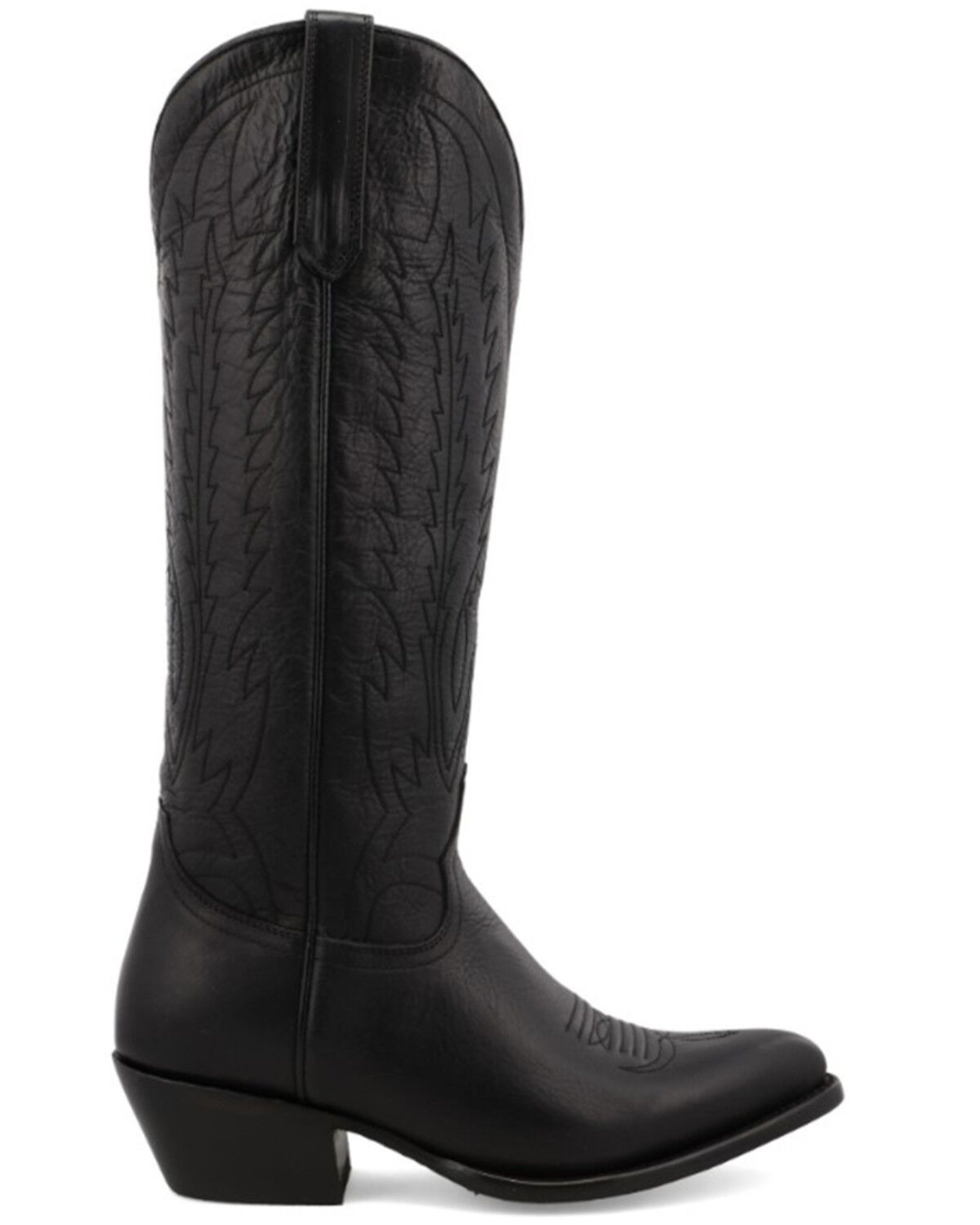 Image #2 - Black Star Women's Eden Stitched Onyx Western Boot - Round Toe, Black, hi-res