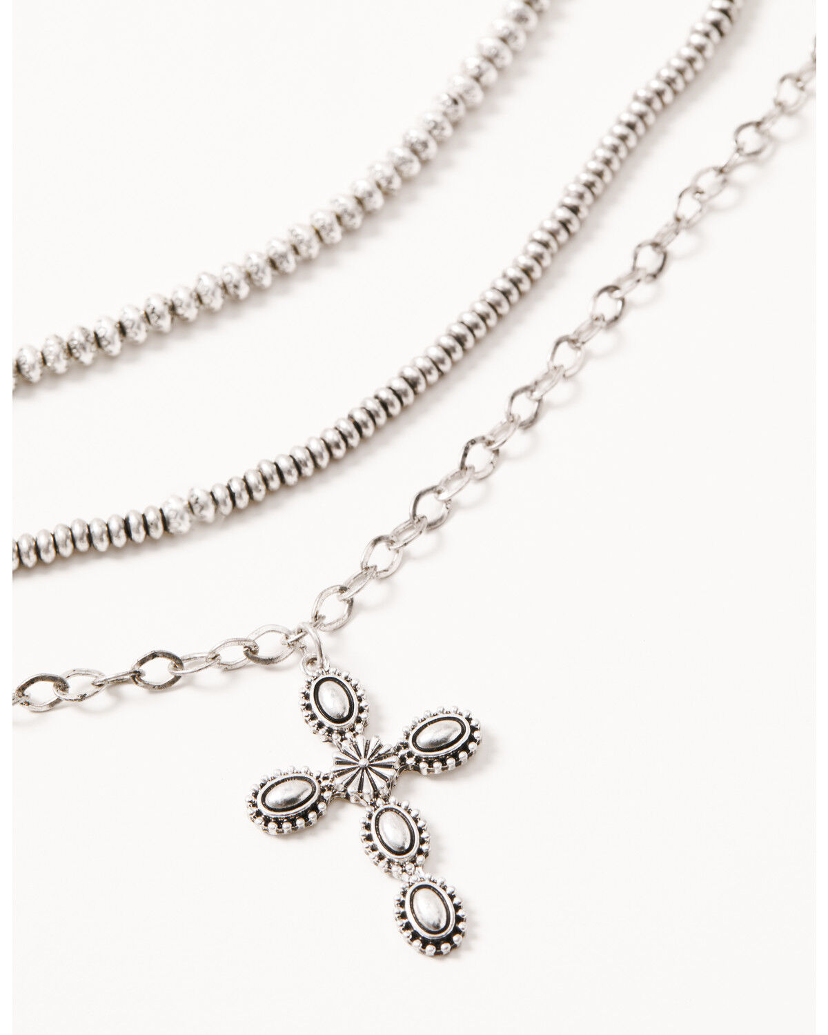 Image #2 - Shyanne Women's Shiloh Ridge Cross Jewelry Set - 2 Piece, Silver, hi-res