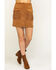 Image #1 - Flying Tomato Women's Fringe Pocket Mini Skirt, Camel, hi-res