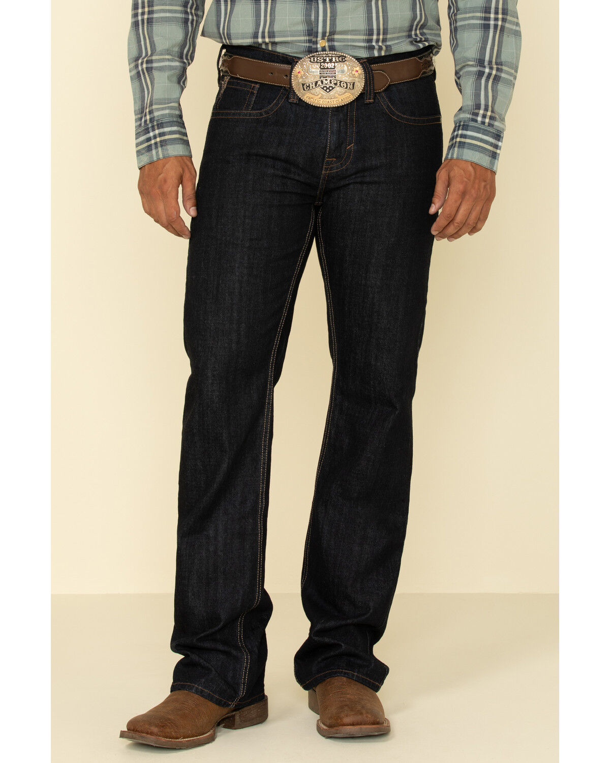 Image #2 - Cody James Men's Roadhouse Dark Rigid Relaxed Bootcut Jeans, , hi-res