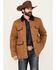 Image #2 - Blue Ranchwear Men's Ogden Flannel Lined Quilted Jacket, Camel, hi-res