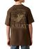 Image #1 - Ariat Boys' Rocky Bull Short Sleeve Graphic T-Shirt, Brown, hi-res