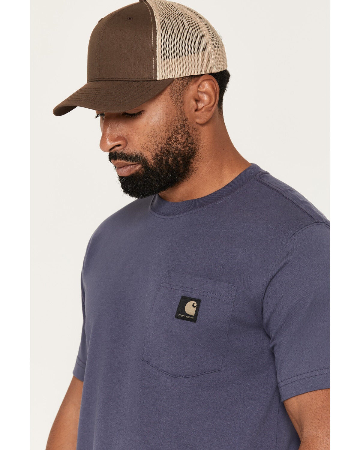 Image #3 - Carhartt Men's  Camo License Plate Short Sleeve Graphic Work T-Shirt, Navy, hi-res