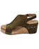 Image #3 - Corkys Women's Carley Wedge Sandals, Khaki, hi-res