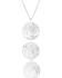 Montana Silversmiths Women's Triple Concho Dangle Necklace, Silver, hi-res
