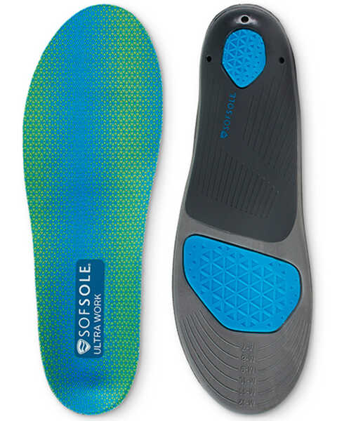 Implus Footcare Men's Soft Sole Ultra Work Insoles - Size 8-13, No Color, hi-res