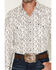 Image #3 - Cowboy Hardware Men's Hombre Skull Print Long Sleeve Snap Stretch Western Shirt, White, hi-res
