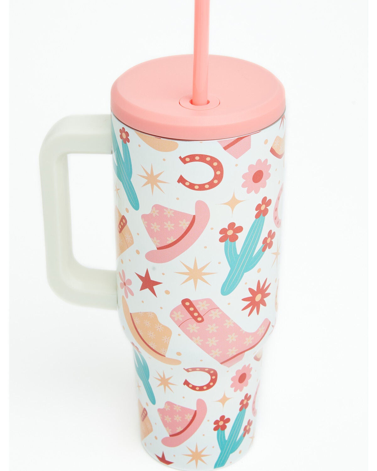 Image #2 - Boot Barn 40oz Bootsy Cactus Tumbler with Straw, Multi, hi-res