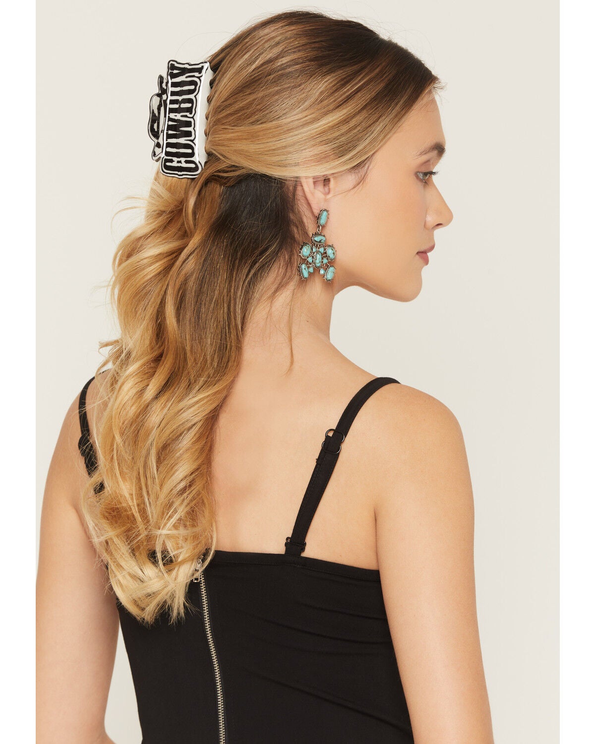 Idyllwind Women's Windsor Cowboy Hat Claw Clip, Black, hi-res