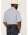 Ariat Men's Isa Southwestern Print Short Sleeve Button Down Western Shirt - Big & Tall , Blue, hi-res