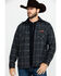 Image #1 - Outback Trading Co. Men's Black Clyde Big Flannel Shirt, Black, hi-res