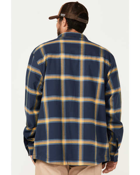 Image #4 - Hawx Men's Thermal Lined Flannel Work Shirt Jacket, Navy, hi-res
