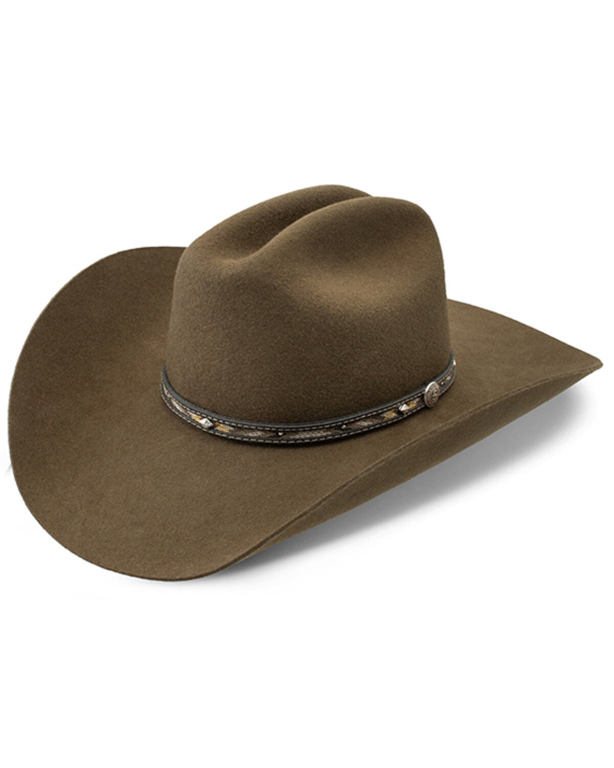 Stetson Whitmore 4X Buffalo Felt Cowboy Hat, Brown, hi-res