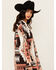 Image #2 - Shyanne Women's Southwestern Print Cardigan, Chocolate, hi-res