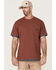 Image #1 - Hawx Men's Layered Work Pocket T-Shirt, Dark Red, hi-res