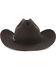 George Strait by Resistol Men's Logan 6X Black Fur Felt Cowboy Hat, Charcoal, hi-res
