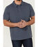 Brothers & Sons Men's Short Sleeve Slub Polo Shirt , Indigo, hi-res