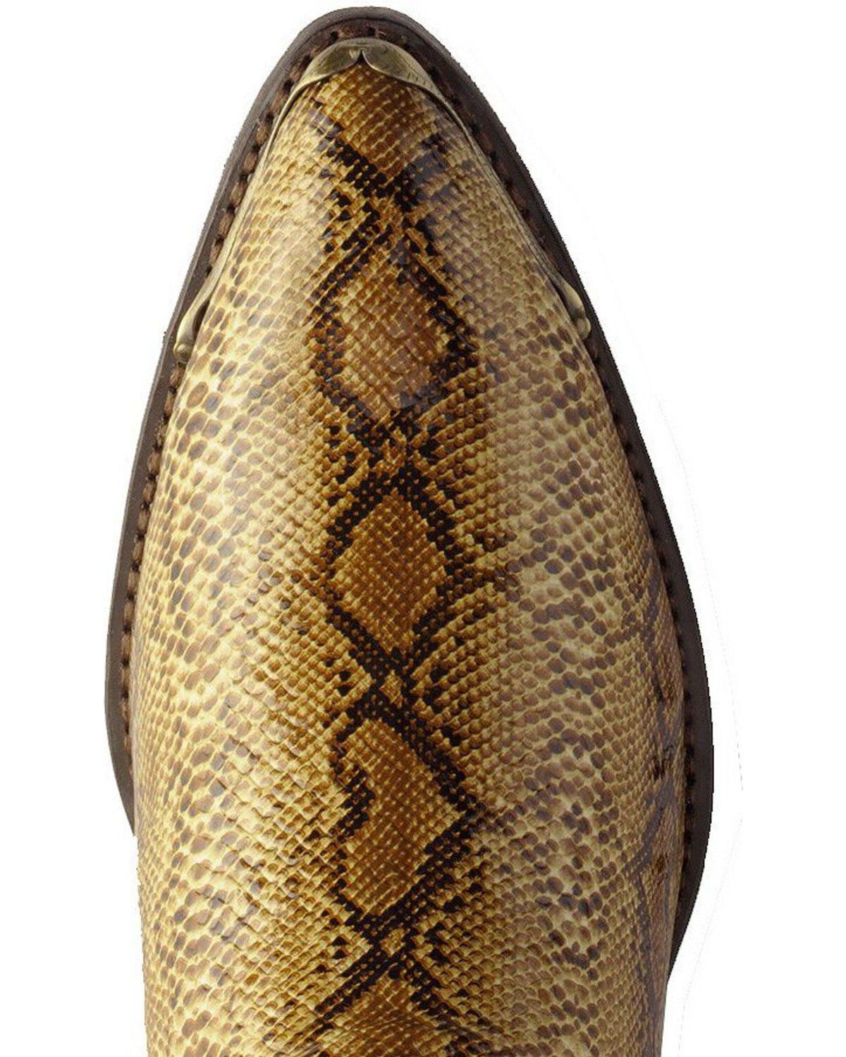 Image #6 - Laredo Men's Python Print Western Boots - Round Toe, Brown, hi-res
