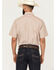 Image #4 - Ely Walker Men's Striped Short Sleeve Pearl Snap Western Shirt, Tan, hi-res