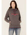 Kimes Ranch Women's Two-Scoops Logo Hoodie Sweatshirt, Charcoal, hi-res